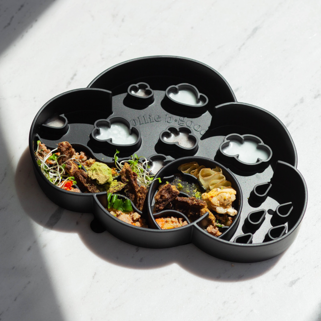 cloud slow feeder bowl | blackberry