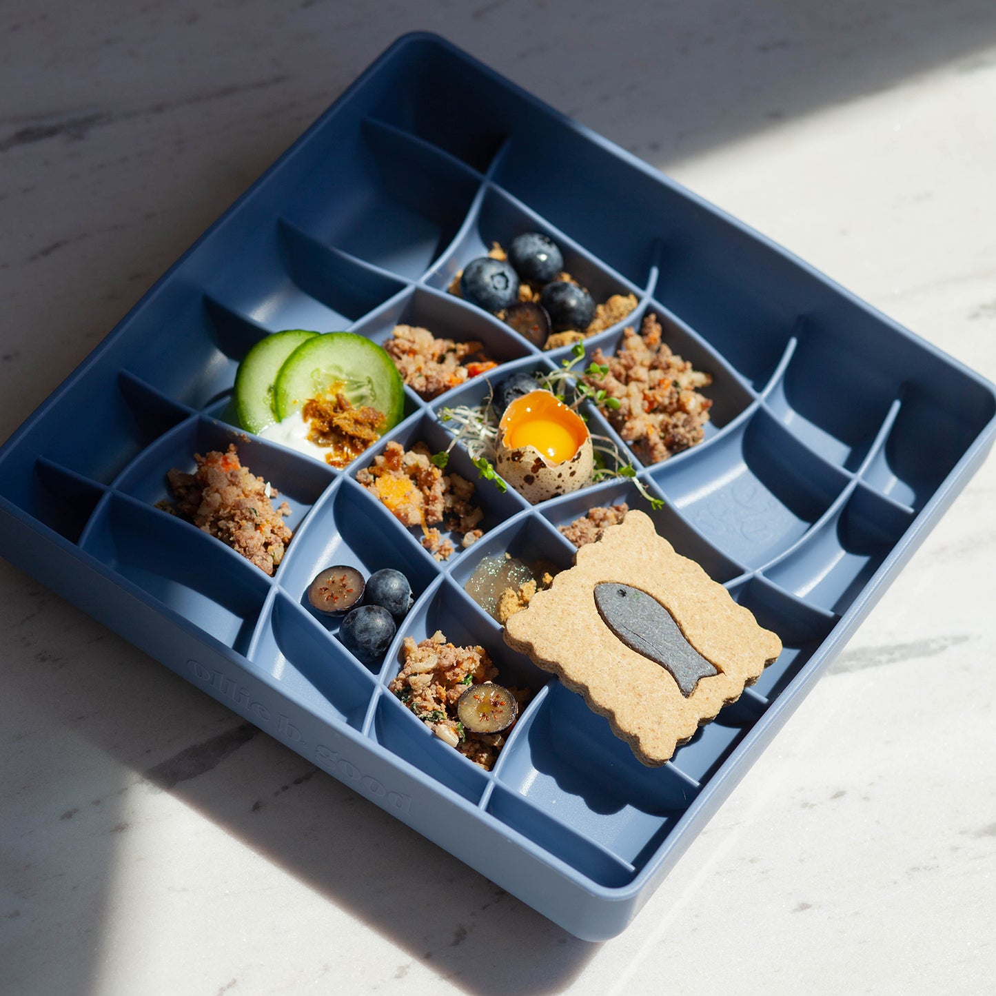 wavies slow feeder bowl | spirulina