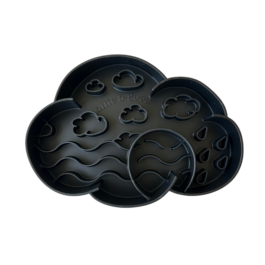cloud slow feeder bowl | blackberry