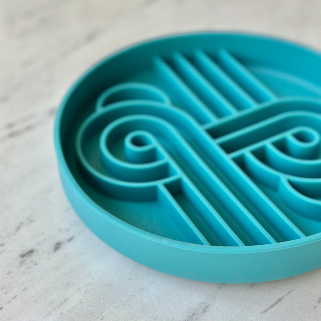 zoomies slow feeder bowl | kelp