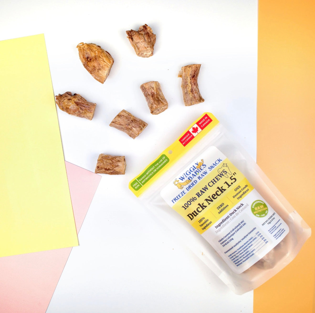 duck neck freeze dried raw | wiggly babies