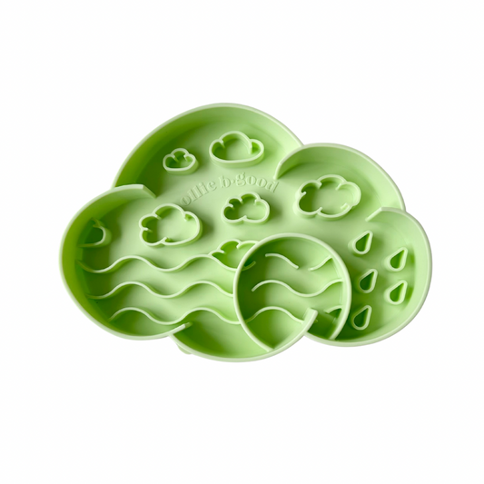 cloud slow feeder bowl | honeydew