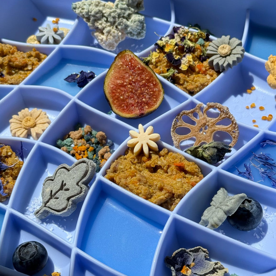 wavies slow feeder bowl | cornflower