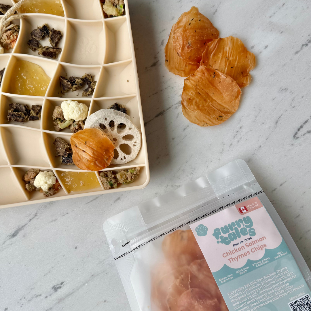 chicken salmon thyme chips | furrytales