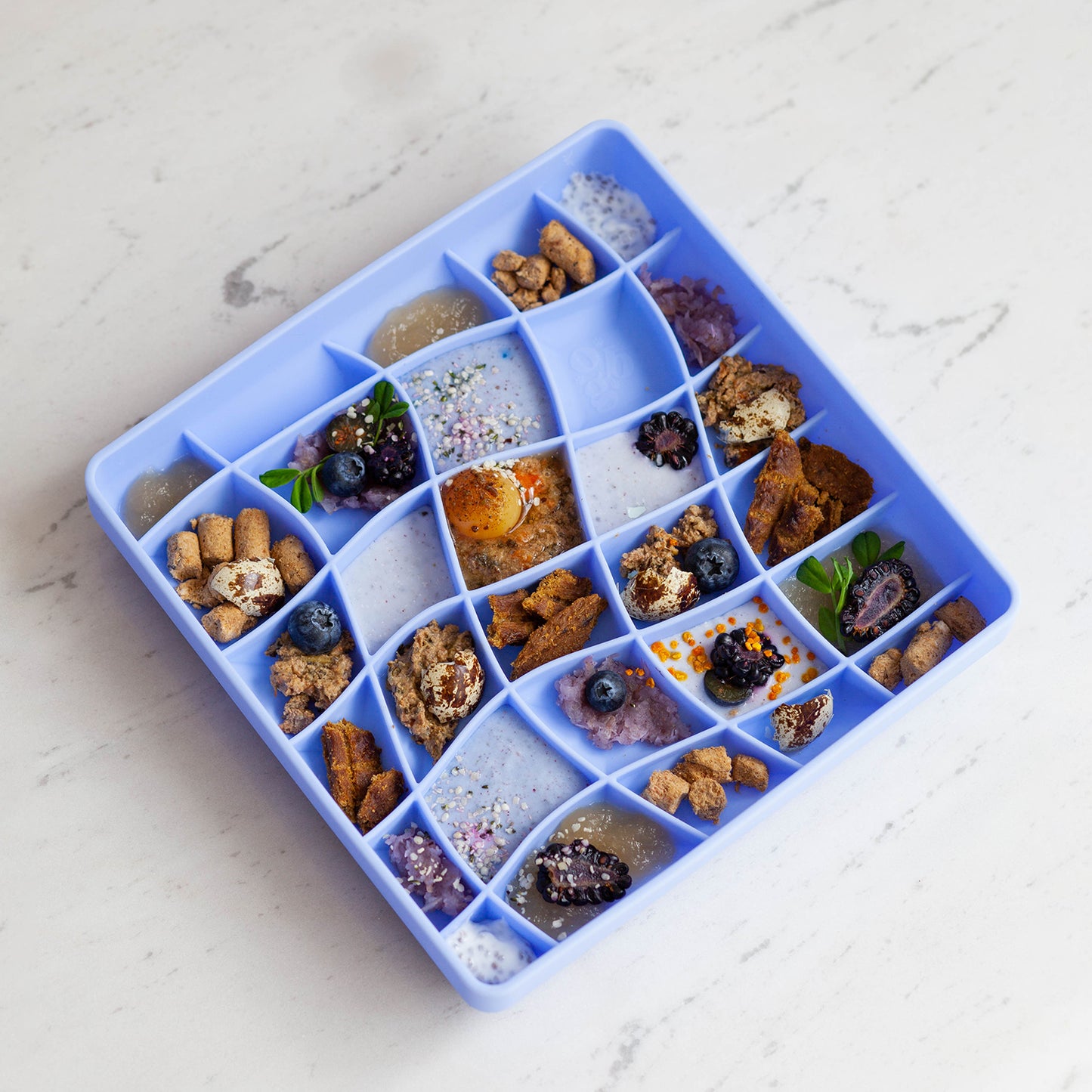 wavies slow feeder bowl | cornflower