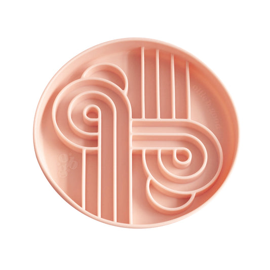 zoomies slow feeder bowl | peach