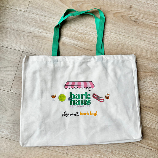 barkhaus market tote - $10 from each sale donated to Adopt Korean Rescue