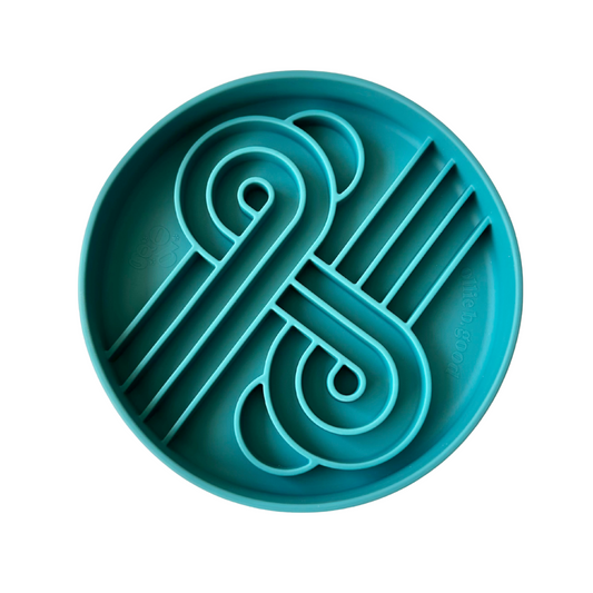 zoomies slow feeder bowl | kelp