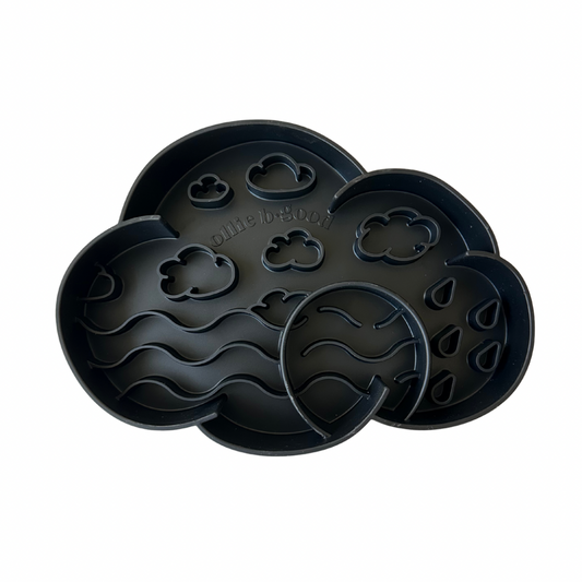 cloud slow feeder bowl | blackberry