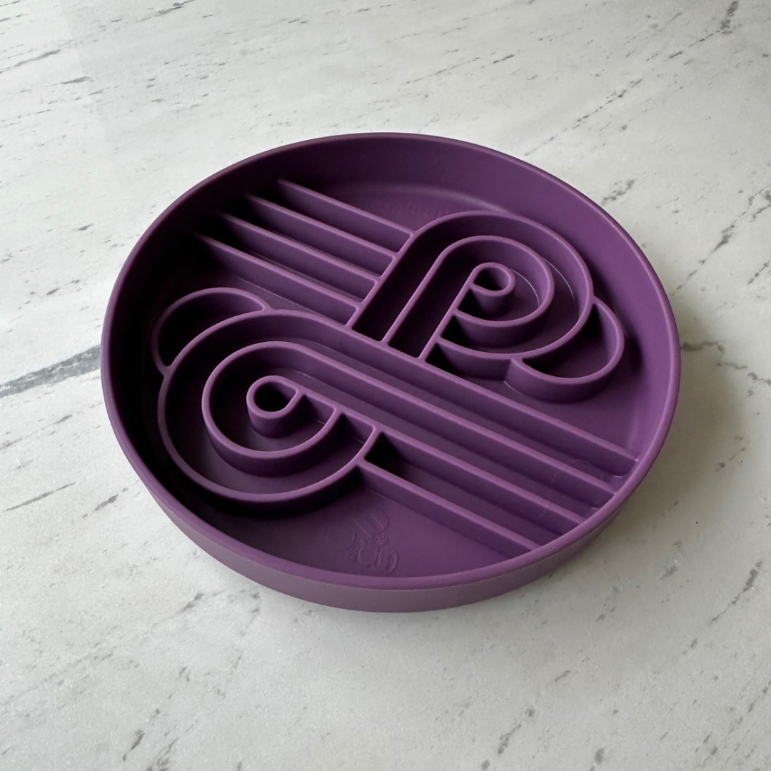 zoomies slow feeder bowl | plum