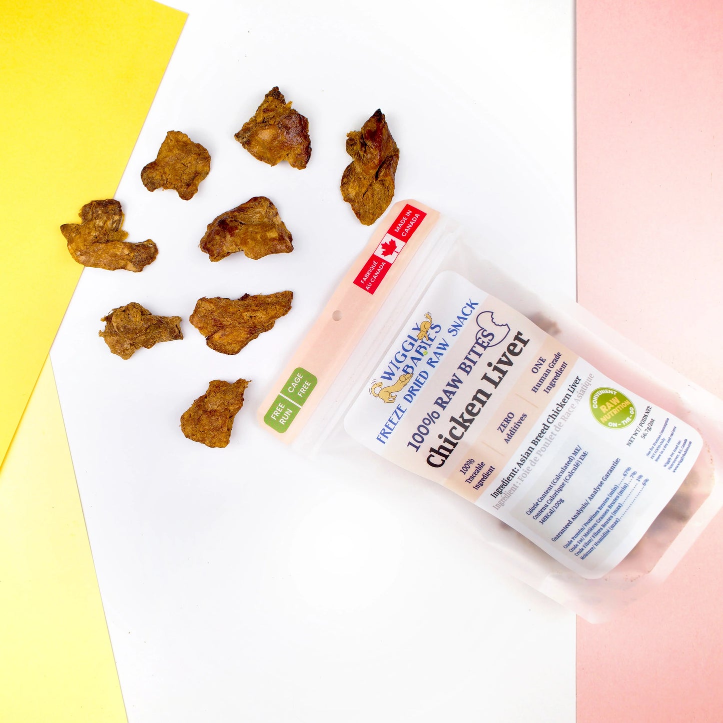 asian breed chicken liver freeze dried raw | wiggly babies
