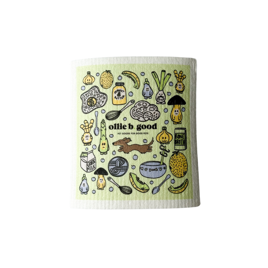 b. clean swedish sponge dishcloth