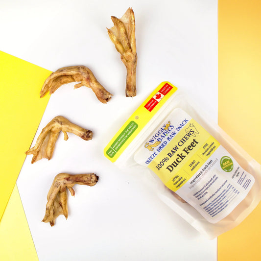 duck feet freeze dried raw | wiggly babies