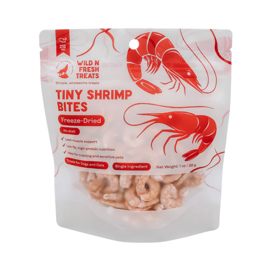 freeze-dried tiny shrimp bites | wild n fresh