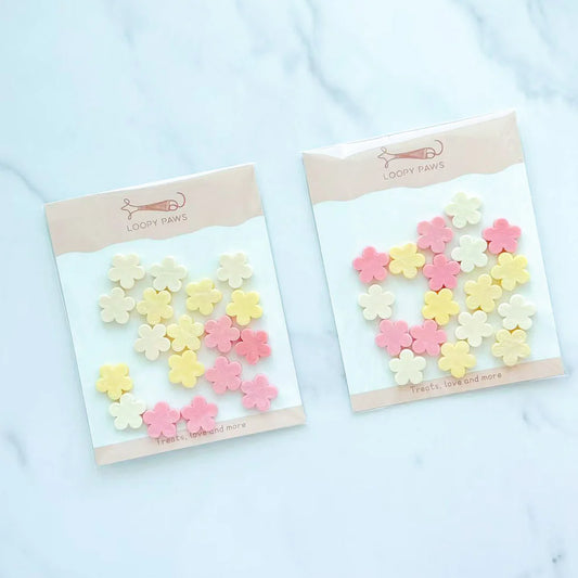 goat milk floral chews | loopy paws