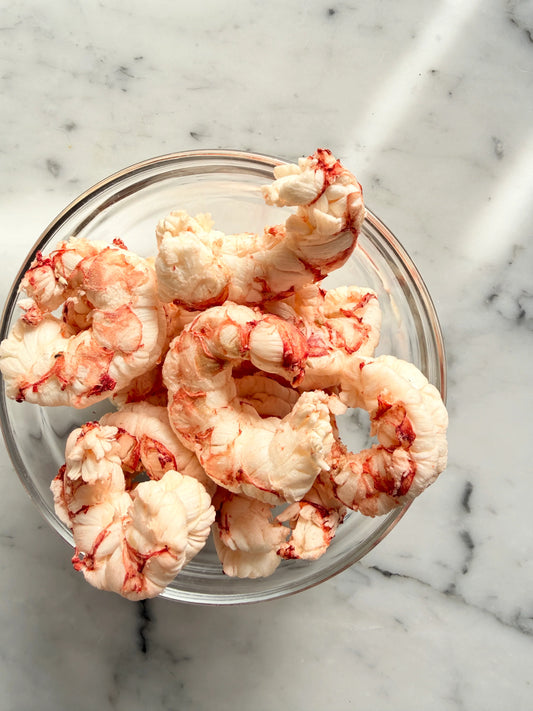 freeze-dried argentine red shrimp | kumaru & co.