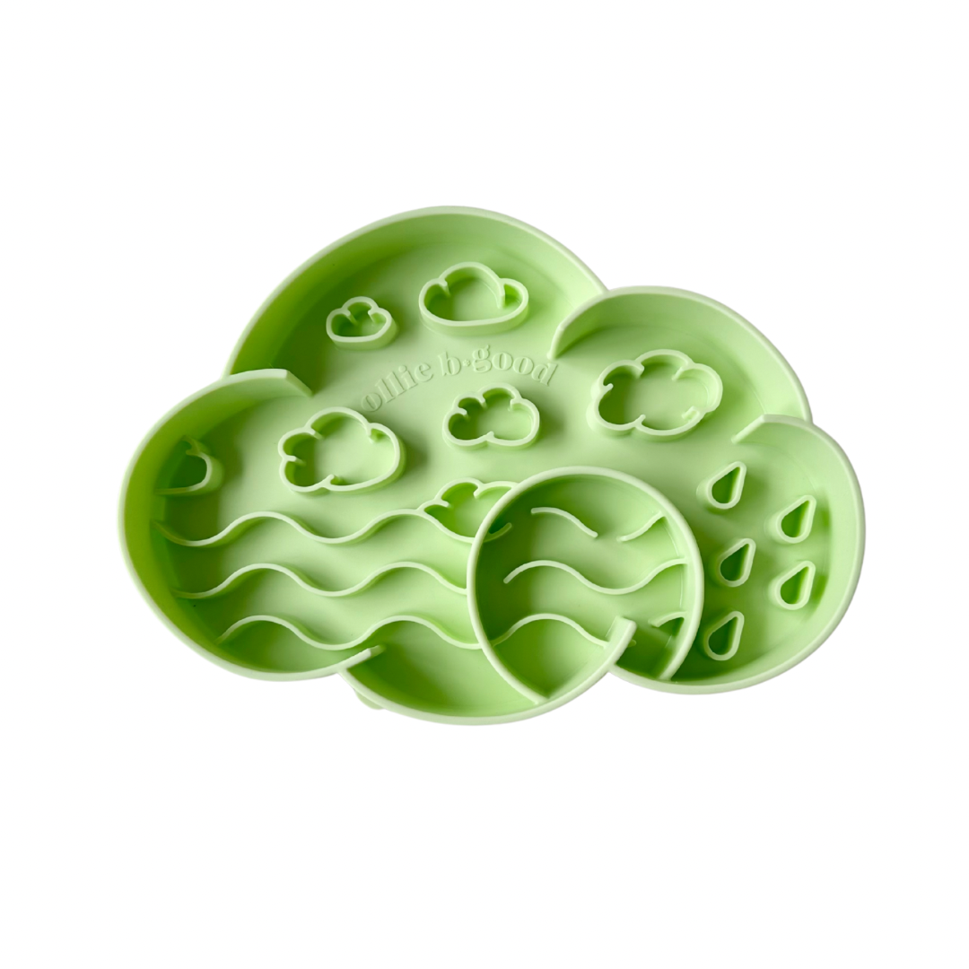 cloud slow feeder bowl | honeydew