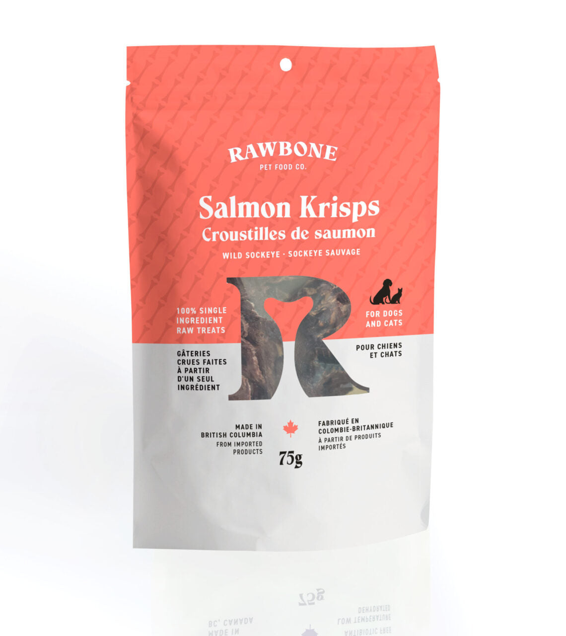 wild sockeye salmon krisps | rawbone pet food co.