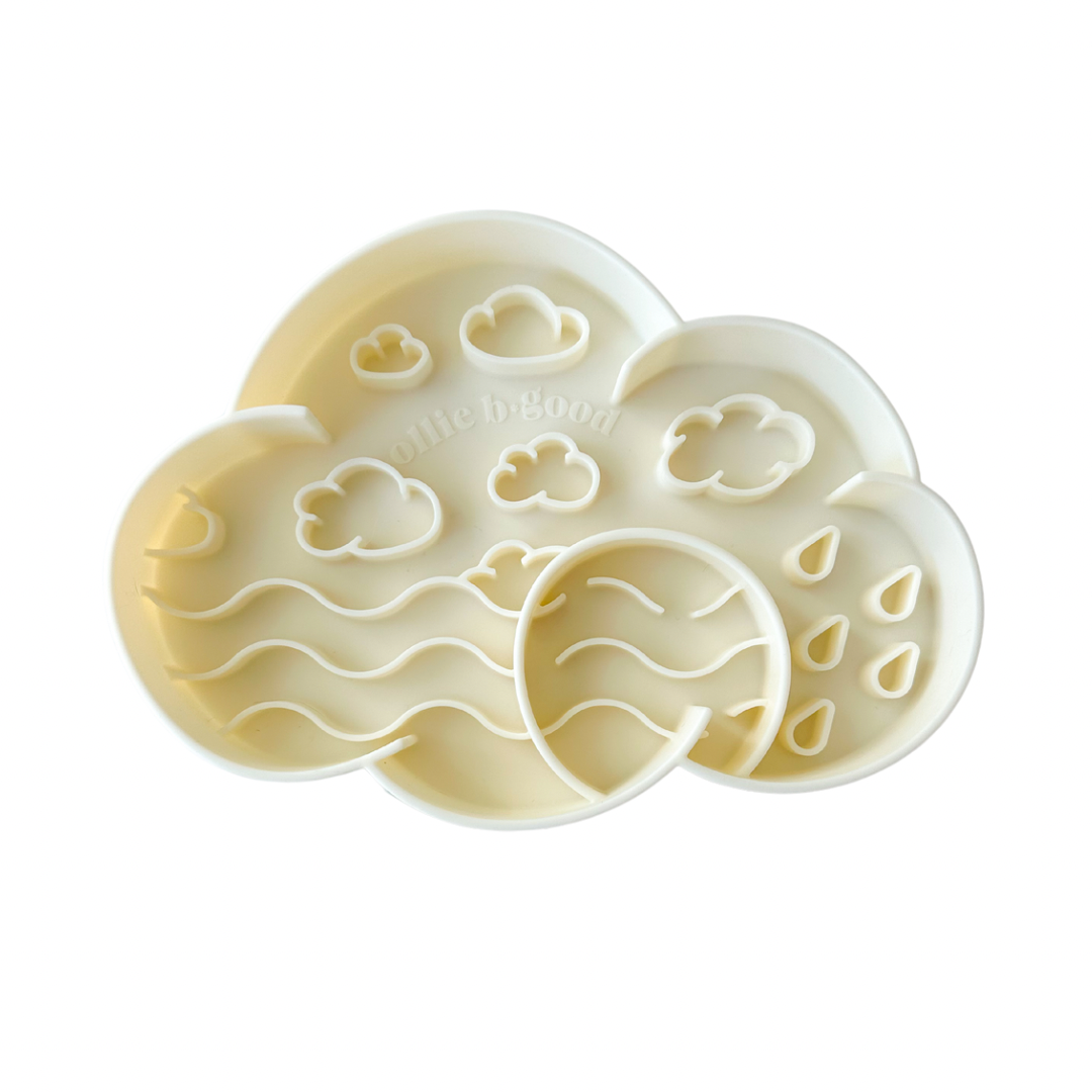 cloud slow feeder bowl | coconut