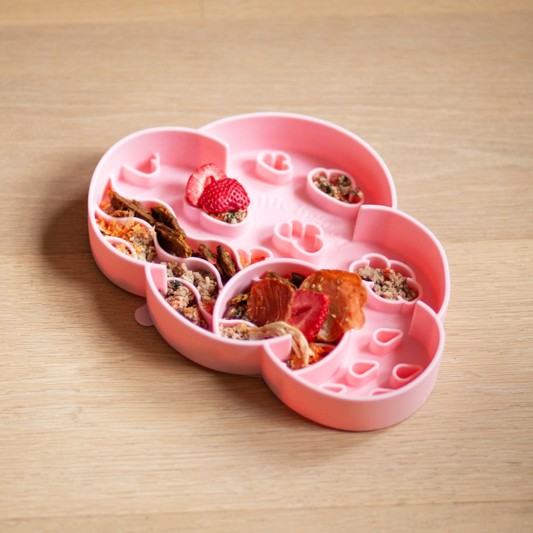 cloud slow feeder bowl | strawberry