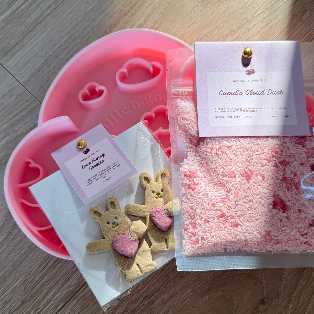 heart in the clouds treat bundle | ollie b. good x community treats x kumaru & co