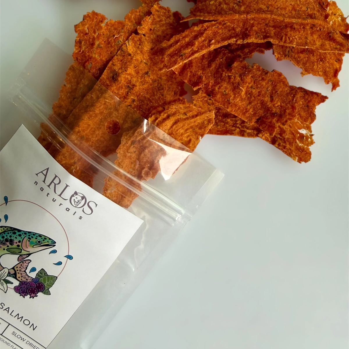 dehydrated sîpihkisôwin salmon | arlos naturals