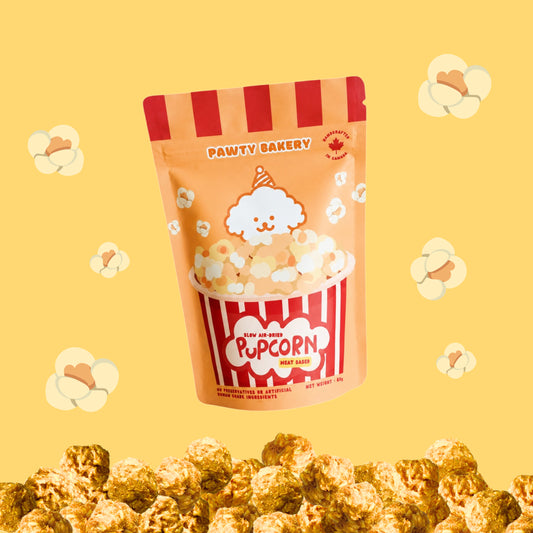 air-dried duck pupcorn | pawty bakery