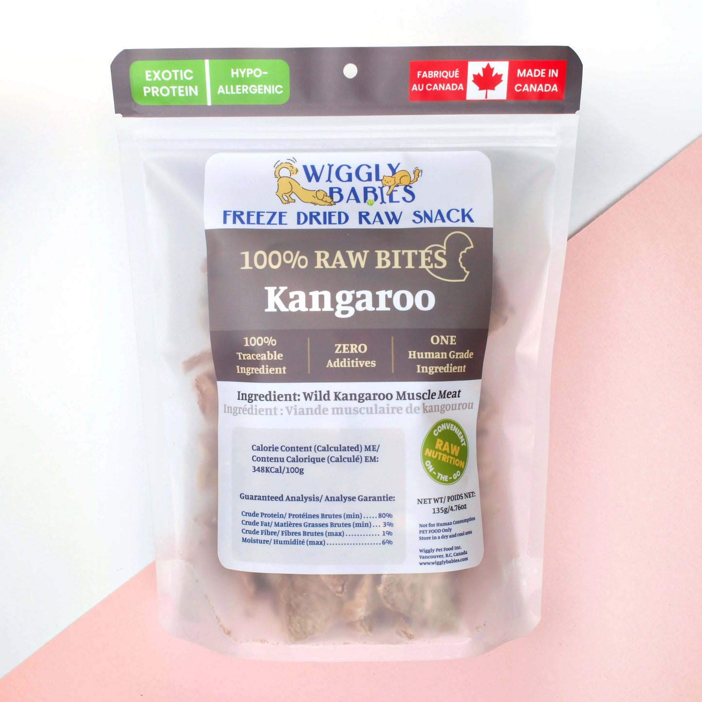 kangaroo freeze dried raw | wiggly babies