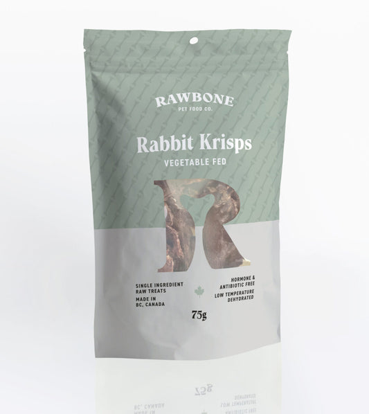 rabbit krisps | rawbone pet food co.