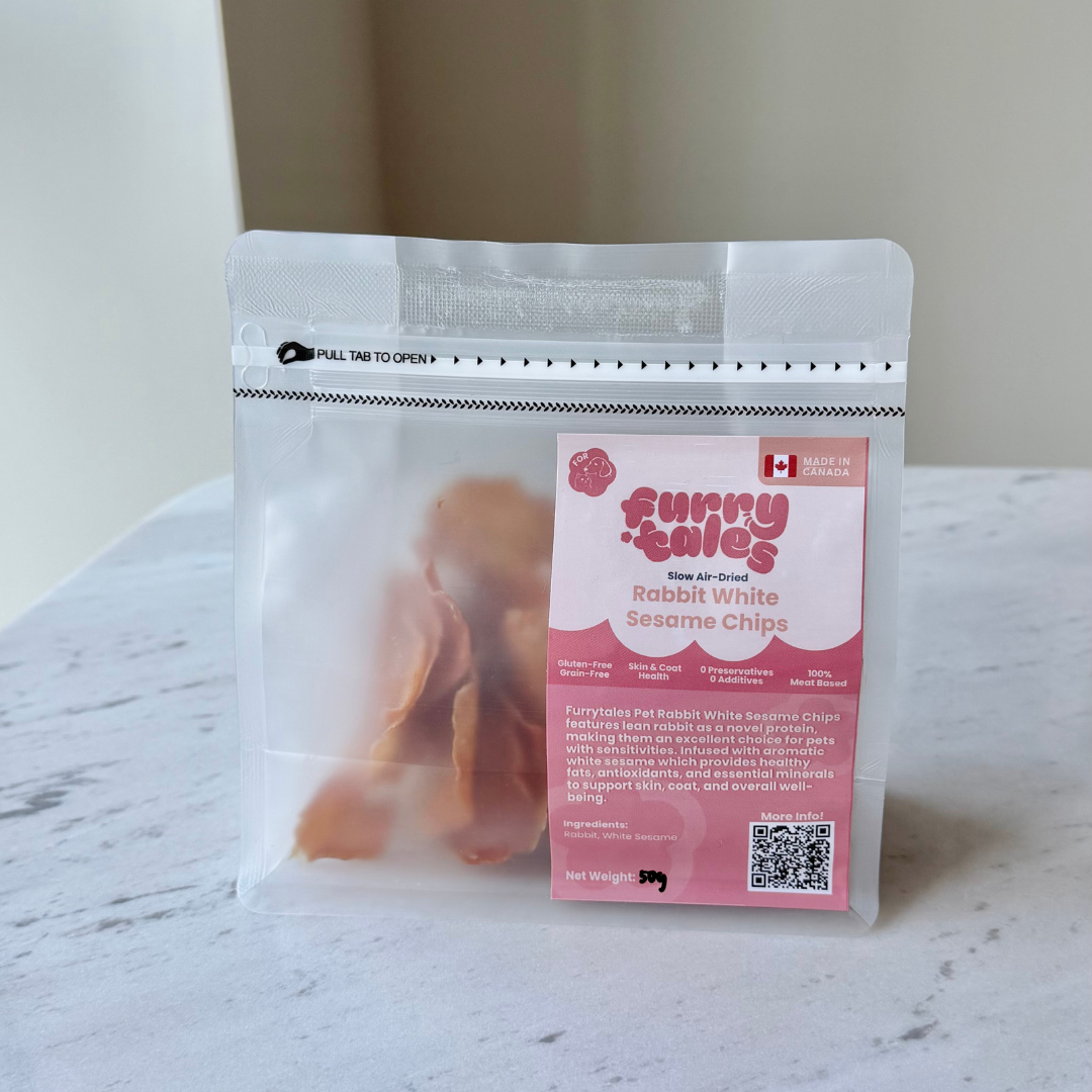 rabbit white sesame chips | furrytales