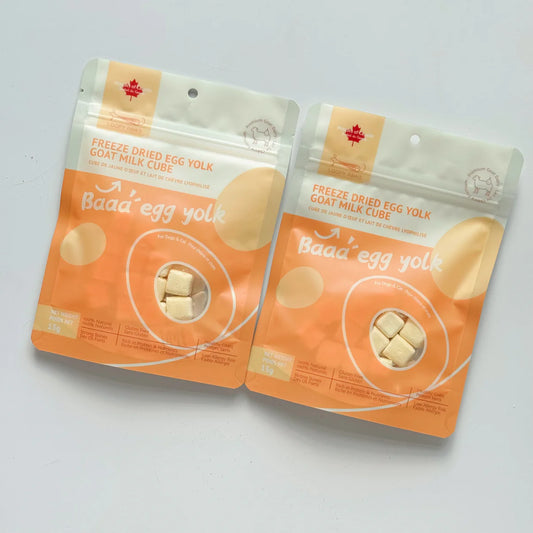 freeze dried egg yolk goat milk cubes | loopy paws