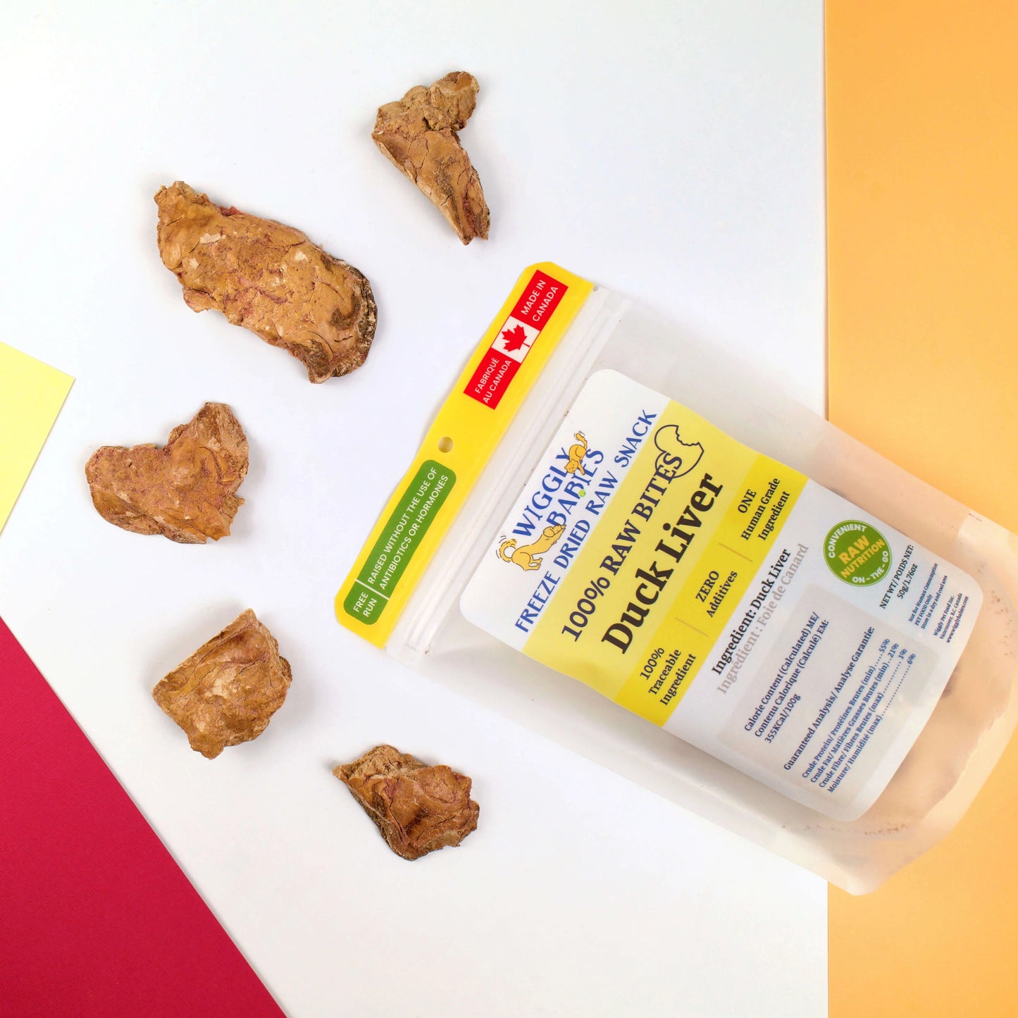duck liver freeze dried raw | wiggly babies