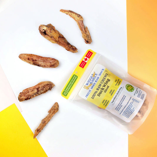 duck wing freeze dried raw | wiggly babies