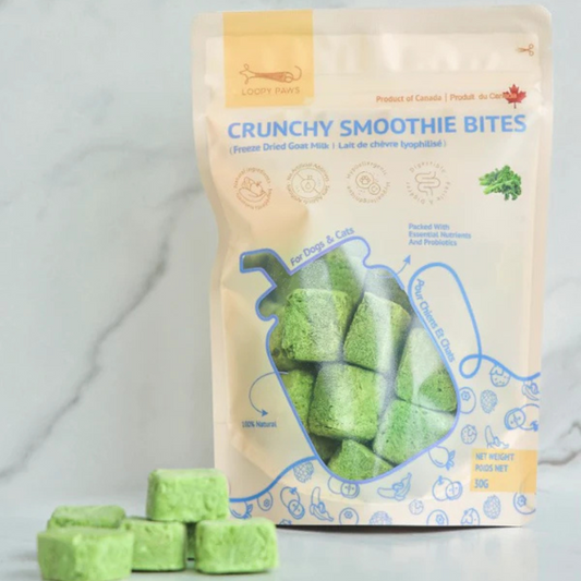 crunchy kale smoothie bites | loopy paws