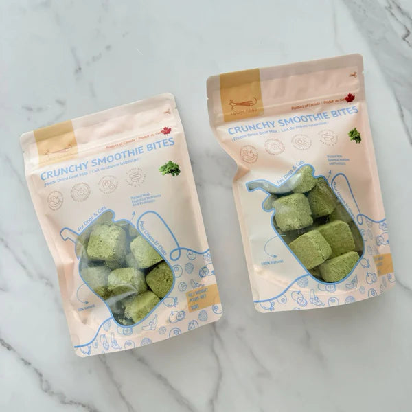 crunchy kale smoothie bites | loopy paws